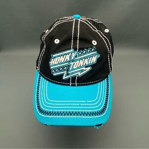 Rock and Roll Denim Hat, Honky Tonkin', Adjustable, Turquoise